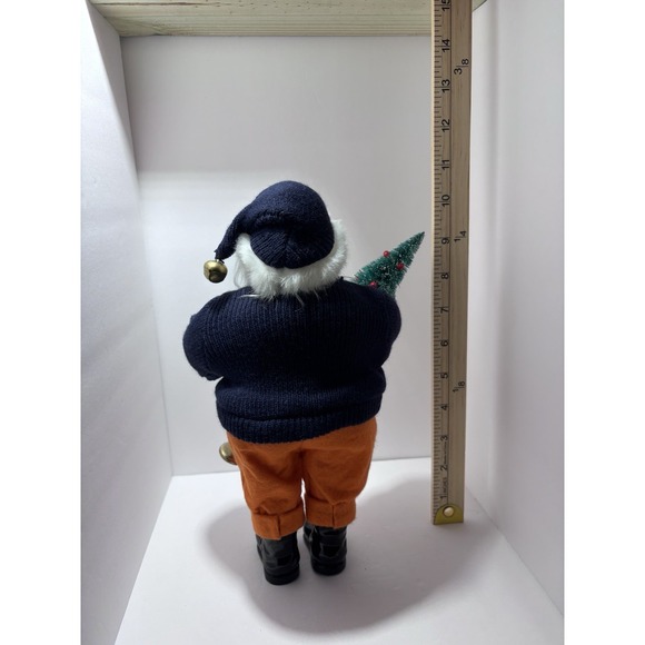 Santa's‎ Workshop Handcrafted Collectibles 11" Santa Auburn Tigers Christmas - Picture 3 of 4